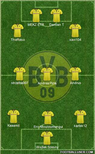 Borussia Dortmund Formation 2013