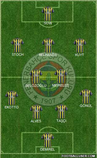 Fenerbahçe SK Formation 2013