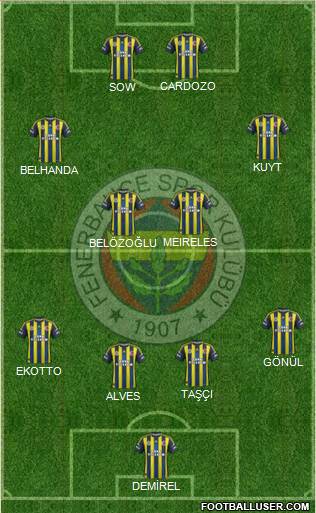 Fenerbahçe SK Formation 2013