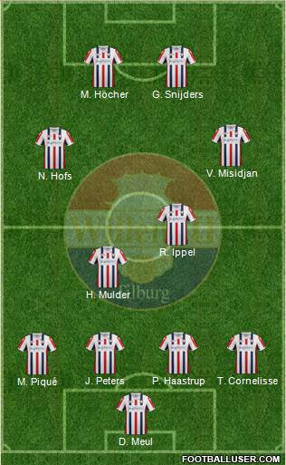 Willem II football formation