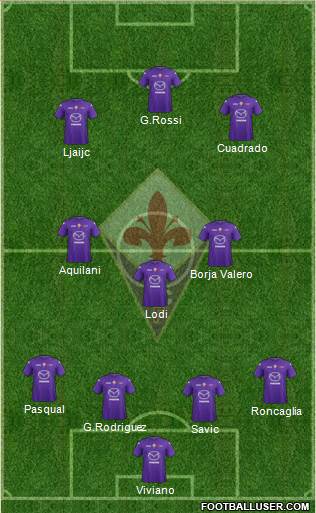 Fiorentina Formation 2013