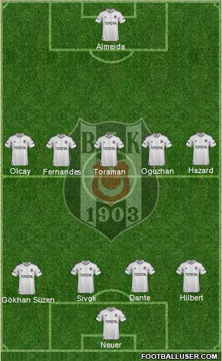 Besiktas JK Formation 2013