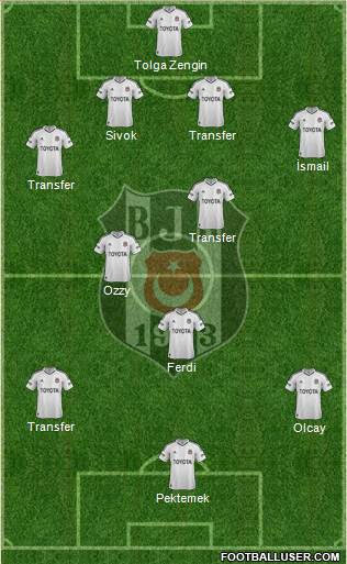 Besiktas JK Formation 2013