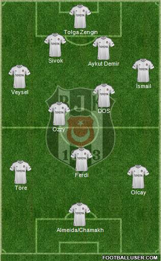 Besiktas JK Formation 2013