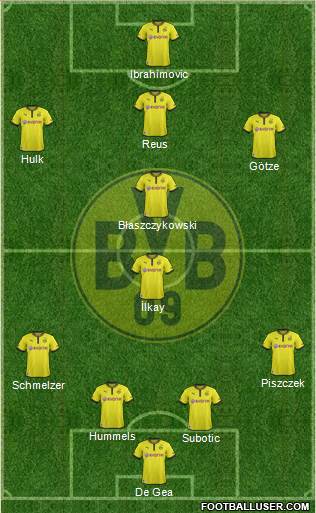 Borussia Dortmund Formation 2013