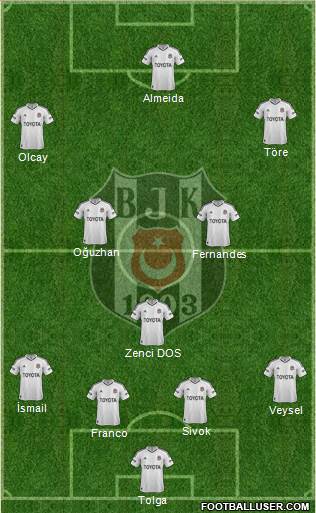 Besiktas JK Formation 2013