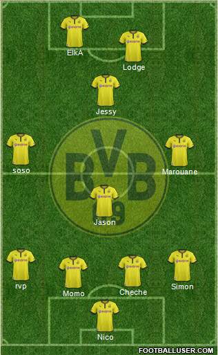 Borussia Dortmund Formation 2013