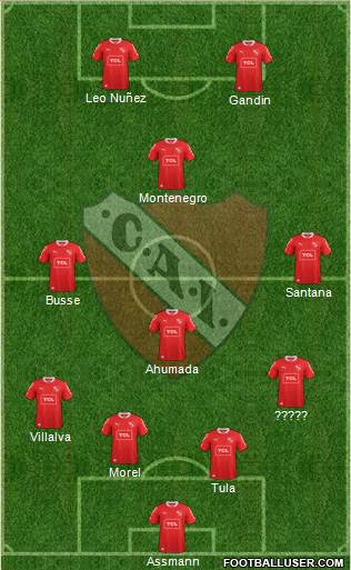 Independiente Formation 2013