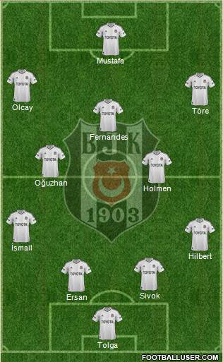 Besiktas JK Formation 2013