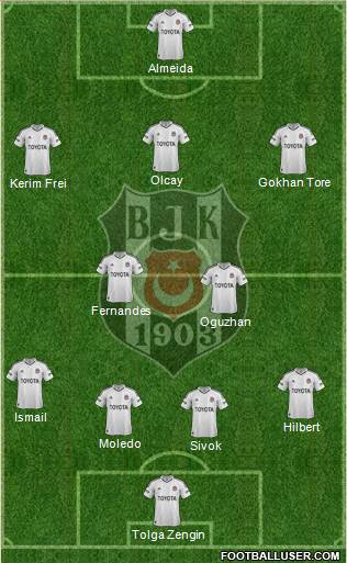 Besiktas JK Formation 2013