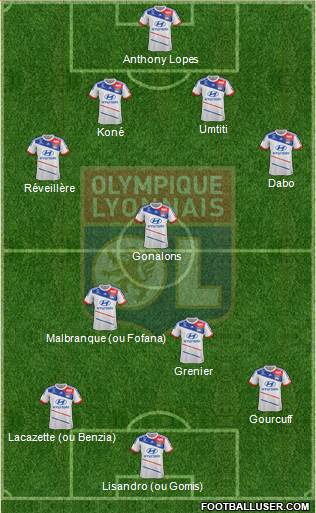 Olympique Lyonnais Formation 2013