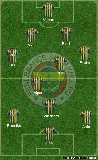 Fenerbahçe SK Formation 2013