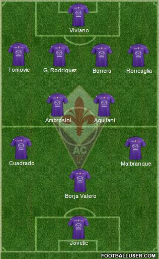 Fiorentina Formation 2013