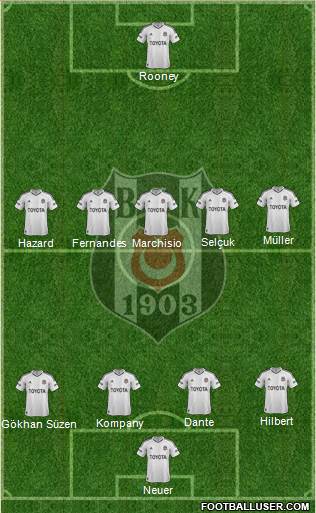 Besiktas JK Formation 2013