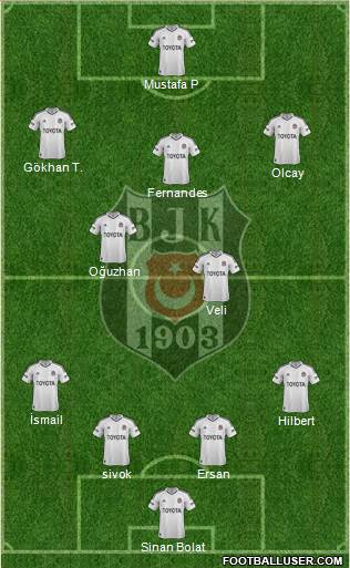 Besiktas JK Formation 2013