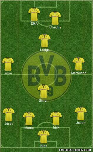 Borussia Dortmund Formation 2013