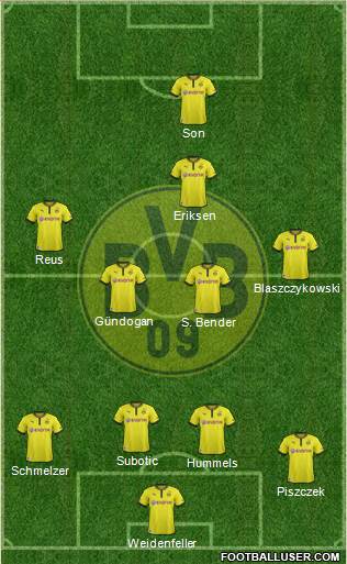 Borussia Dortmund Formation 2013
