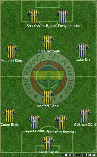 Fenerbahçe SK Formation 2013