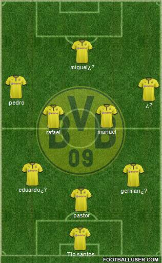 Borussia Dortmund Formation 2013