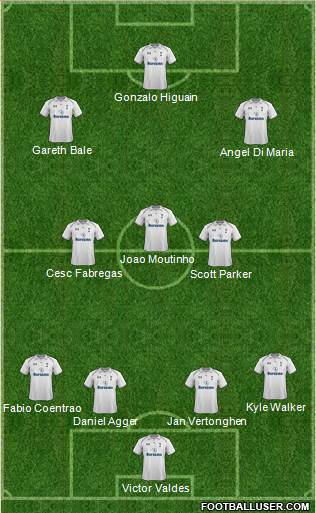 Tottenham Hotspur Formation 2013