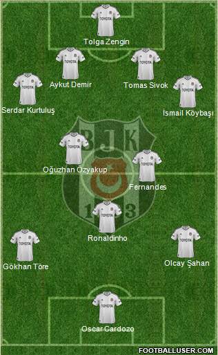 Besiktas JK Formation 2013