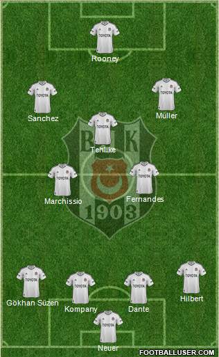 Besiktas JK Formation 2013