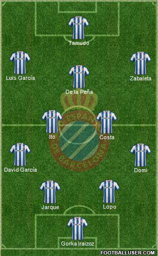 R.C.D. Espanyol de Barcelona S.A.D. Formation 2013
