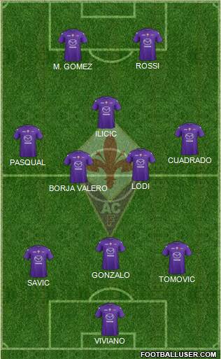Fiorentina Formation 2013