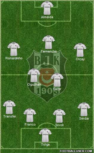 Besiktas JK Formation 2013
