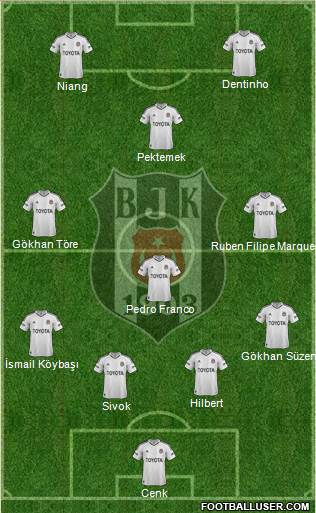 Besiktas JK Formation 2013