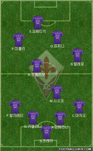 Fiorentina Formation 2013