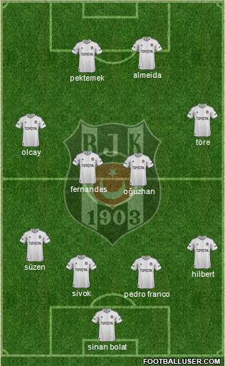Besiktas JK Formation 2013