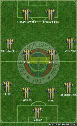 Fenerbahçe SK Formation 2013