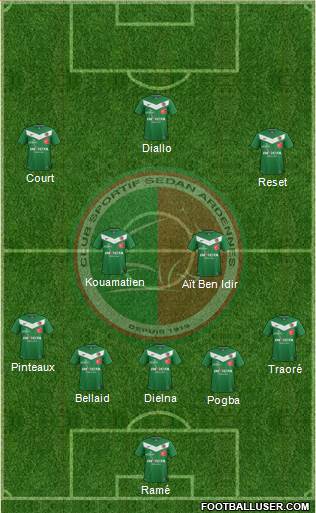 Club Sportif Sedan Ardennes Formation 2013