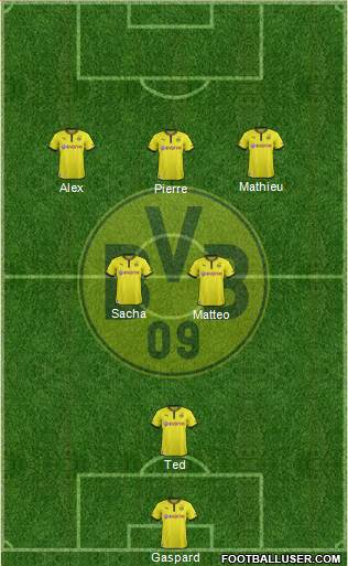 Borussia Dortmund Formation 2013