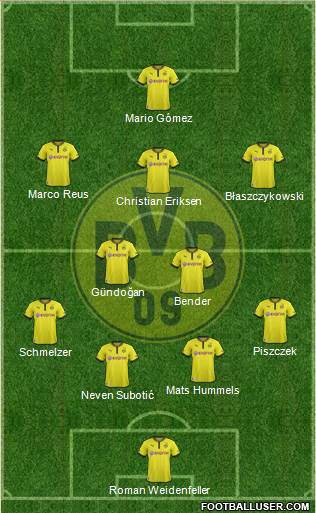 Borussia Dortmund Formation 2013
