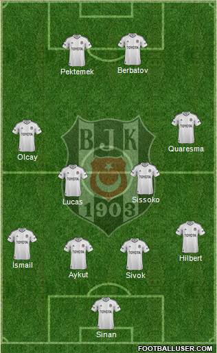 Besiktas JK Formation 2013