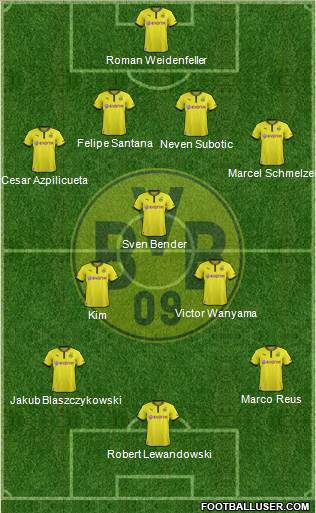 Borussia Dortmund Formation 2013