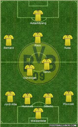 Borussia Dortmund Formation 2013