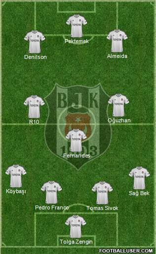 Besiktas JK Formation 2013