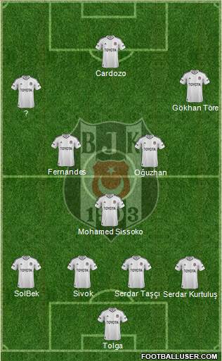 Besiktas JK Formation 2013