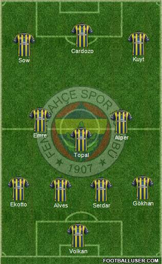 Fenerbahçe SK Formation 2013
