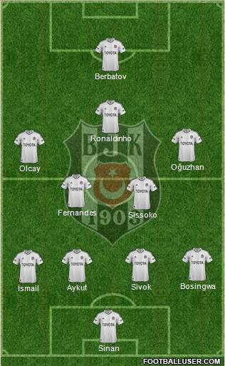 Besiktas JK Formation 2013