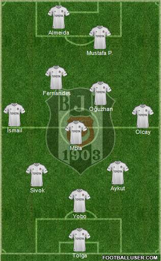 Besiktas JK Formation 2013