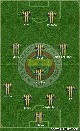 Fenerbahçe SK Formation 2013