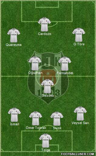 Besiktas JK Formation 2013