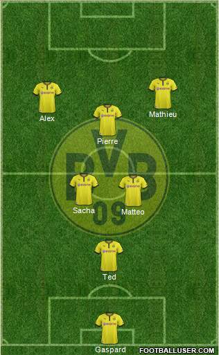Borussia Dortmund Formation 2013