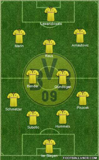 Borussia Dortmund Formation 2013