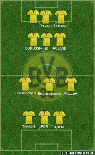 Borussia Dortmund Formation 2013