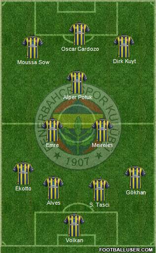 Fenerbahçe SK Formation 2013